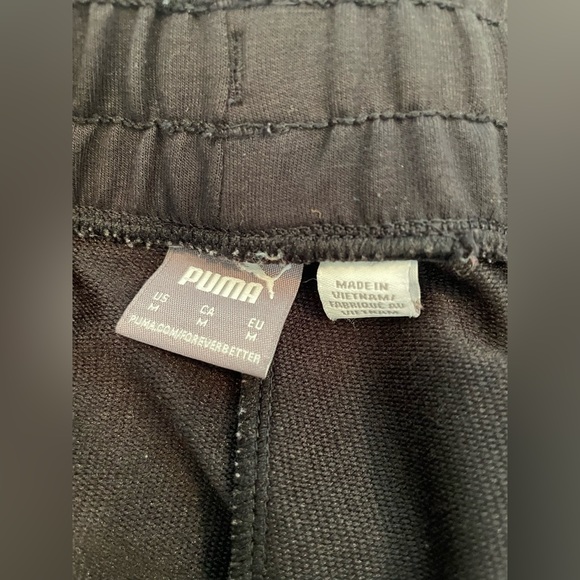 Puma Oversized Sweatpants Women’s Size Medium Pink Logo - Picture 3 of 5